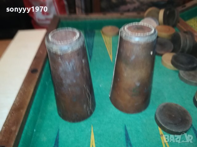 СТАРА ФРЕНСКА ДЪРВЕНА КУТИЯ ЗА ТАБЛА И ШАХ L2406231814, снимка 15 - Антикварни и старинни предмети - 41342433
