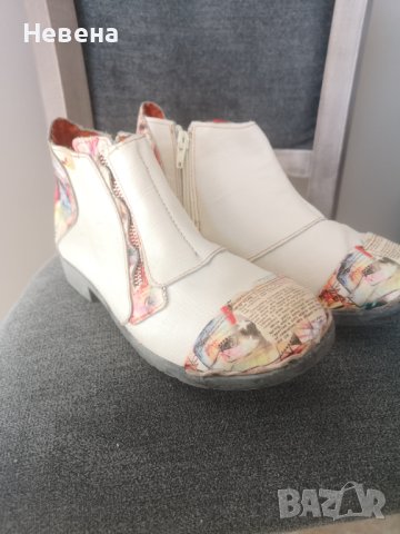 Боти, номер 36, дизайнерски, естествена кожа, снимка 7 - Дамски боти - 42494269
