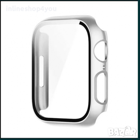 Кейс + Стъклен протектор за Apple Watch 7 серия 41мм и 45мм /3D / 5D, снимка 5 - Смарт гривни - 36451557