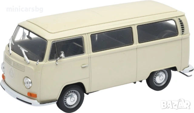 Метални коли Volkswagen Bus T2 (1972) 1:24, снимка 2 - Колекции - 53412650