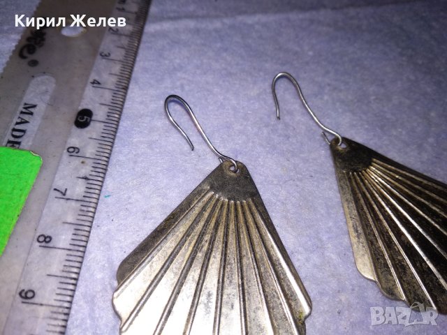 ШАРМАНТНИ ПОСРЕБРЕНИ ВИНТИДЖ - АРТ ОБЕЦИ от БЛАГОРОДНА СТОМАНА 38645, снимка 5 - Обеци - 41682306