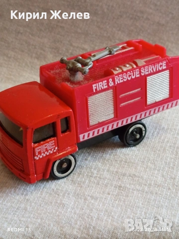 Метална количка ПОЖАРНА много красива за КОЛЕКЦИЯ ДЕКОРАЦИЯ 41270, снимка 3 - Колекции - 53558953