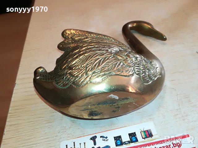 ЛЕБЕДОВО ЕЗЕРО-МЕД/МЕСИНГ 1511221940, снимка 4 - Антикварни и старинни предмети - 38684876