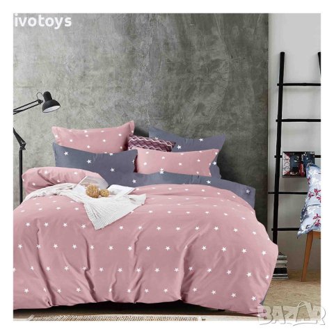 Двулицев спален комплект (размер за приста), 4 части - Модел WS15362, снимка 1