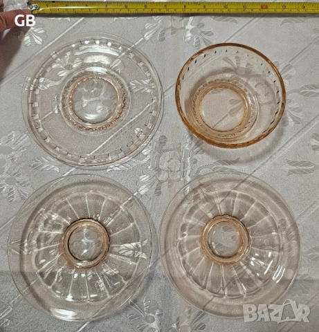 Ретро съдове от цветно стъкло за допълване на сервизи, снимка 9 - Сервизи - 52894662