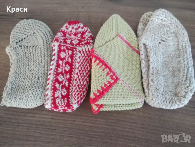 Чорапи вълнени - ръчно плетени, снимка 11 - Дамски чорапи - 48729537