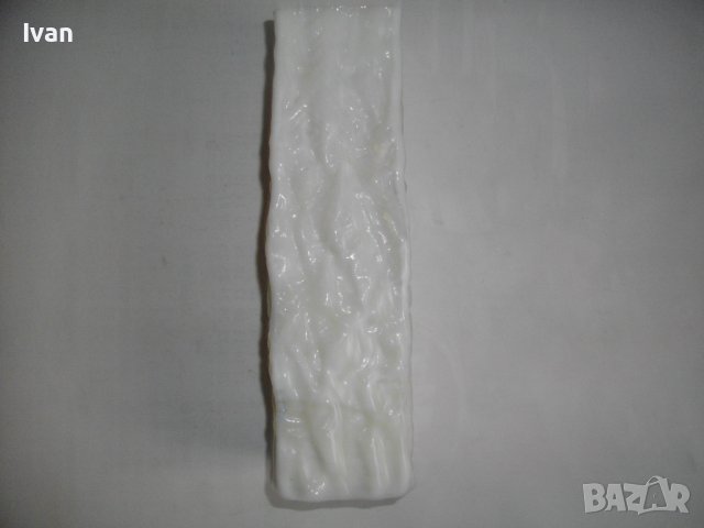 Ваза Стъкло Мурано Цветно-20см Височина-Квадратна 6х6 см-Нова, снимка 4 - Вази - 39814422