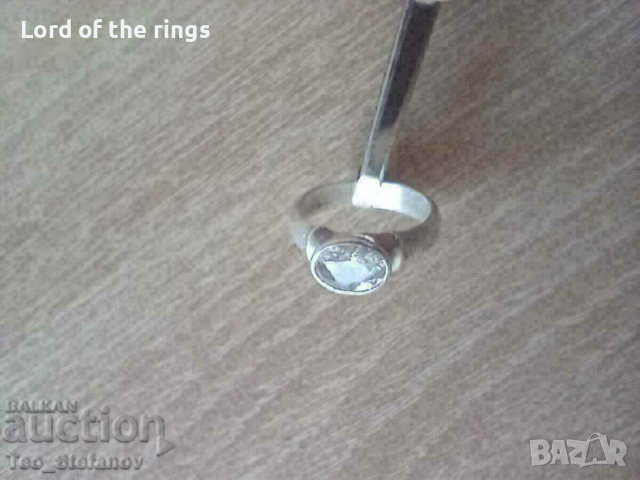 Дамски сребърен пръстен, снимка 2 - Пръстени - 44682293