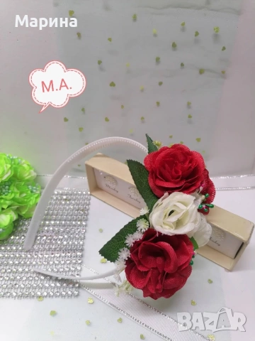 Китка за глава ,вариант 27, снимка 12 - Аксесоари за коса - 53713766