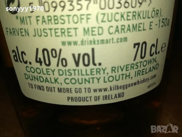 KILBEGGAN-ПРАЗНО ШИШЕ ЗА КОЛЕКЦИЯ 1401250835, снимка 15 - Колекции - 48672650