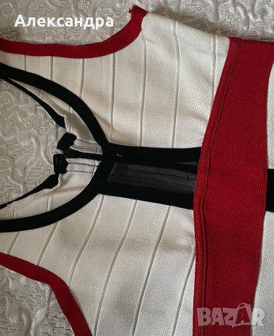 Ластична трицветна рокля, снимка 8 - Рокли - 35873380