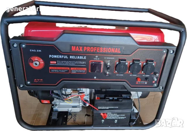 Промоция! Бензинов Генератор за ток HOLGER 8.5 KW. ел. старт - медни намотки / Агрегат за ток, снимка 7 - Генератори - 48629918