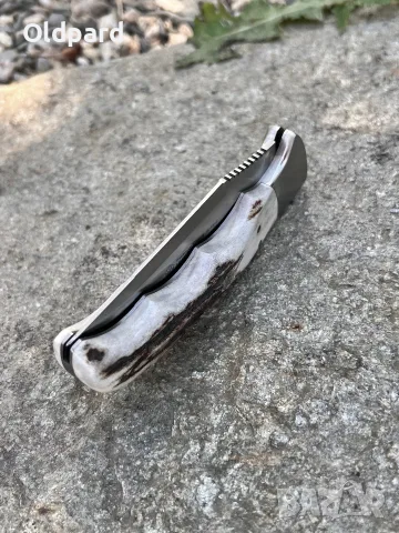 Оригиналният немски сгъваем джобен нож Puma Marmota Stag Handle. 821017, снимка 7 - Ножове - 56215368