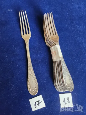 прибори от мелхиор, от мод."Пламя"= "Пламък", посребрени, СССР, отделни бройки и к-ти по 6 бр.от вид, снимка 16 - Прибори за хранене, готвене и сервиране - 50418901