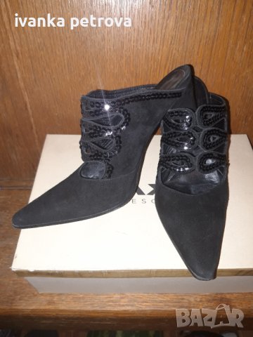  ПОДАРЪК чанта + елегантни обувки естествен велур, снимка 1