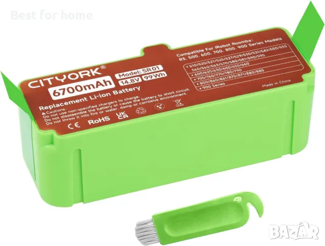 Батерия за iRobot Roomba от CITYORK 6700 mAh Li-ion, снимка 2 - Прахосмукачки - 49013447