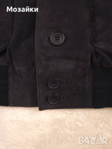 Italian Vintage кожено яке бомбер Valstar стил 80-те като ново, снимка 3 - Якета - 53596410