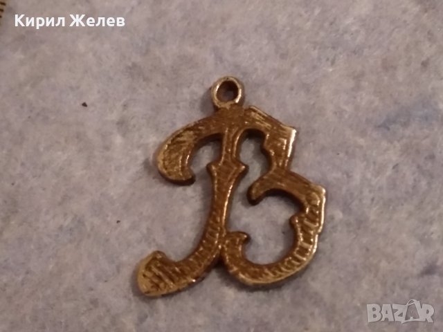 СТАР СРЕБРИСТ ОРНАМЕНТИРАН АР НУВО СТИЛ МЕДАЛЬОН БУКВИЧКА - В от НЕРЪЖДАЕМА СТОМАНА 37237, снимка 6 - Антикварни и старинни предмети - 40392375