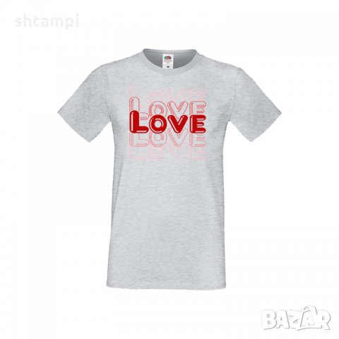Мъжка тениска Свети Валентин LOVE LOVE LOVE 2, снимка 2 - Тениски - 35711921