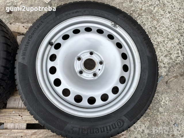 17 Джанти 5х112 Volkswagen Caddy Ford 6,5J et49 Continental 215/55/17, снимка 5 - Гуми и джанти - 52067858