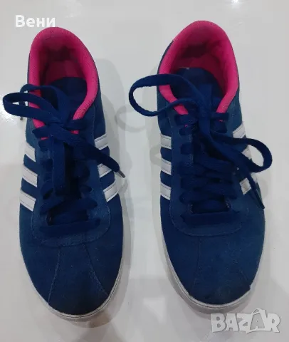 Дамски велурени кецове Adidas 36 2/3, снимка 3 - Кецове - 48201379