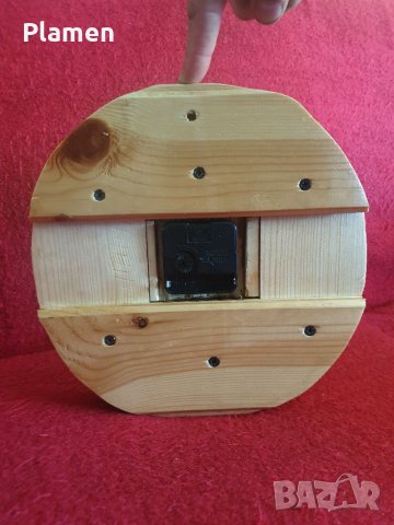 Стенен часовник от ланперия ръчна изработка, снимка 5 - Други стоки за дома - 39907696