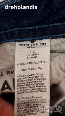 Дънки – Tom Tailor – 31/32 – Josh regular slim, снимка 4 - Дънки - 51810861