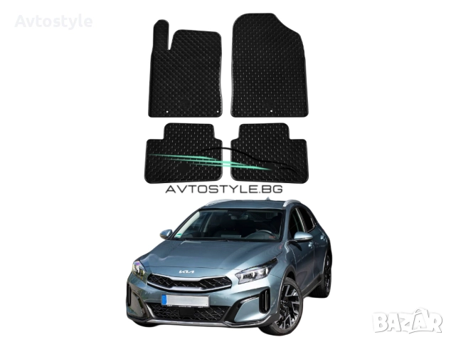Гумени стелки за Kia XCeed след 2019 г., Gumarny Zubri, снимка 1