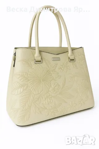 Елегантна дамска чанта с флорална бродерия, снимка 9 - Чанти - 50100214