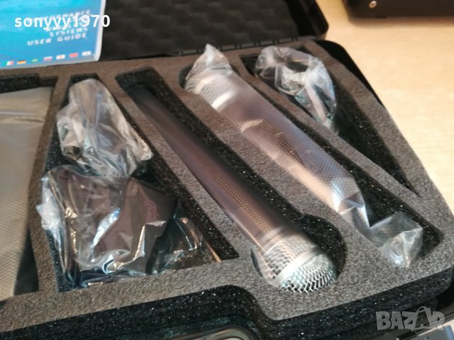 SHURE 2 MIC WIRELESS+КУФАР 2102221743, снимка 7 - Микрофони - 35868672