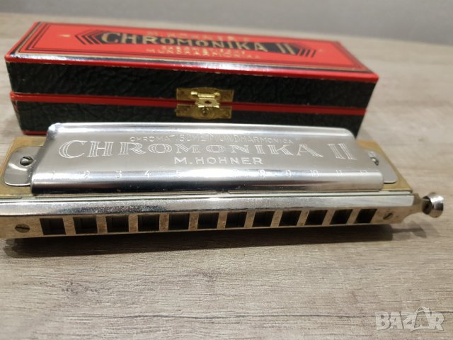 Хармоника M Hohner "CHROMONIKA II" с оригинална кутия 1945г, снимка 6 - Други - 38775403