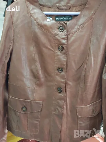 LUISA CERANO. 🇮🇹 Size.XL 100% lambleather Страхотно яке, снимка 2 - Якета - 49334275