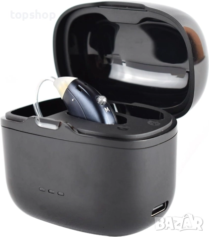 Нови слухови апарати с кутийка за зареждане, за двете уши, преносим усилвател на звука. Акумулаторен, снимка 4 - Медицинска апаратура - 52286680