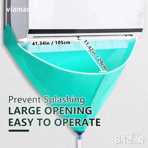 Комплект за почистване на климатици – с торба, маркуч и четки, Без демонтаж, За домашна употреба, снимка 2 - Други - 51225673