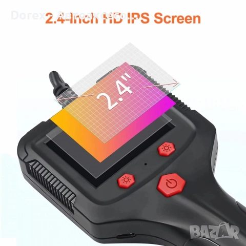 Професионален eндоскоп бороскоп камера с 2.4" дисплей с 2м / 5м кабел., снимка 2 - Аксесоари и консумативи - 53618370