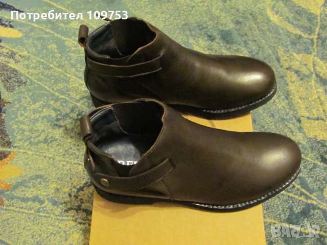 Нови мъжки кожени обувки REPLAY No:43, снимка 5 - Мъжки боти - 39512742