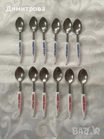 Комплект лъжички за кафе /чай/, вилички, снимка 3 - Прибори за хранене, готвене и сервиране - 32755961