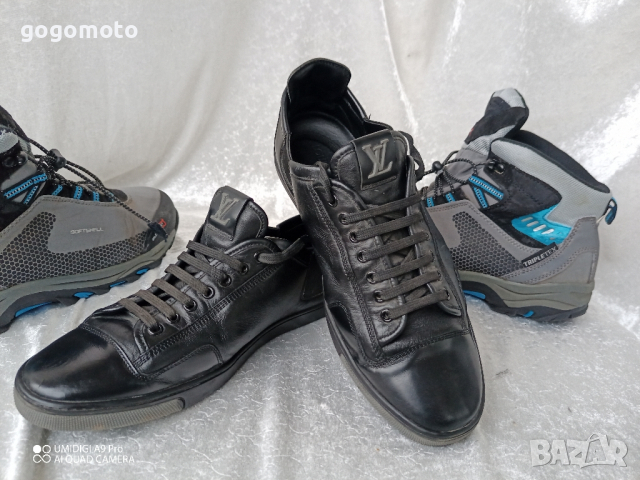 КАТО НОВИ LOUIS VUITTON® ORIGINAL LV TRAINER BLACK LEATHER SNEAKER 39 - 40, снимка 12 - Ежедневни обувки - 44465629