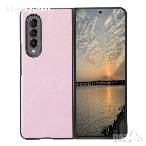 Samsung Galaxy Z Fold4 Удароустойчив Кожен Калъф и Протектор, снимка 12 - Калъфи, кейсове - 52382509