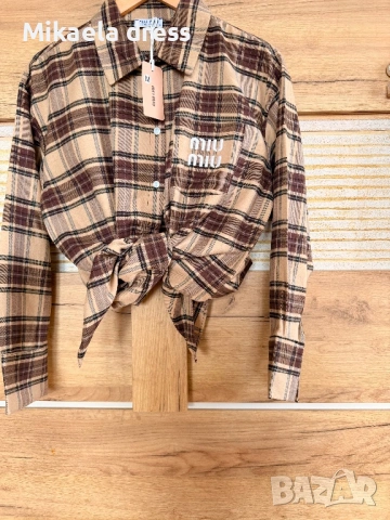 Разкошна риза Miu Miu, снимка 6 - Ризи - 53613904