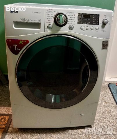 LG пералня 7 кг Direct Drive 1400 об./мин – за ремонт, снимка 5 - Перални - 53223599