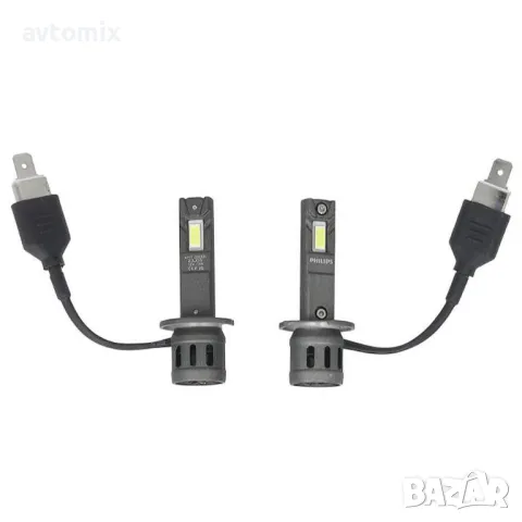  LED крушки предни фарове автомобил H1, Philips Ultinon Access 2500, 12V 13W LED крушки предни фаров, снимка 2 - Аксесоари и консумативи - 49706699