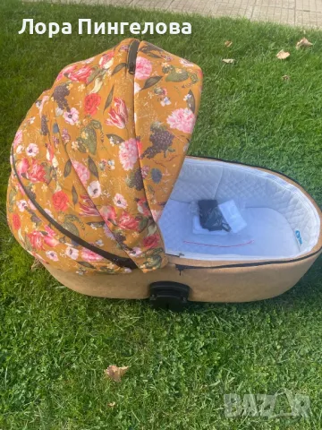ADAMEX Бебешка количка Porto Flowers 2 в 1., снимка 1