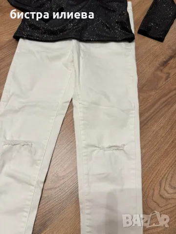 Страхотен лот дънки и блузка Guess, снимка 6 - Детски панталони и дънки - 49348717