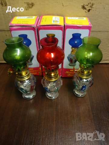 Красиви стари 90те години мини керосинови лампи., снимка 2 - Други ценни предмети - 53571976