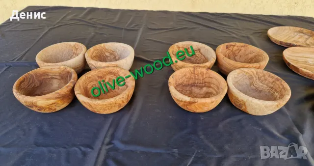 Дървени купи, чинии, чаши, дъски и плата за мезета от маслиново дърво  35 лв, снимка 15 - Прибори за хранене, готвене и сервиране - 40215946