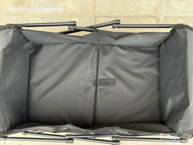 
🔥 Многофункционална сгъваема количка 2 в 1 с масичка – идеална за къмпинг, пикник и пазаруване! 🔥, снимка 4 - Къмпинг мебели - 50485032