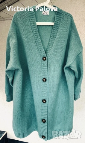 Acne Studios луксозен oversize вълнен кардиган – 100% wool