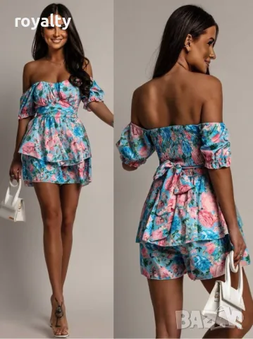 Стилна дамска рокля Два цвята 