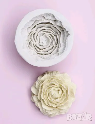 Молд божур голям сив НАМАЛЕН, снимка 3 - Форми - 49050489